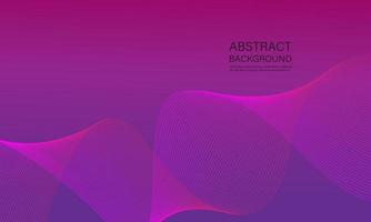 Abstract banner vector template. Minimal background with wavy lines for facebook cover. vector illustration