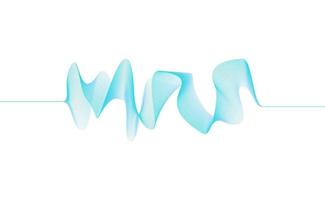 wave lines flowing dynamic colorful blue pink isolated on white background for concept of AI technology, digital, communication, science, music vector