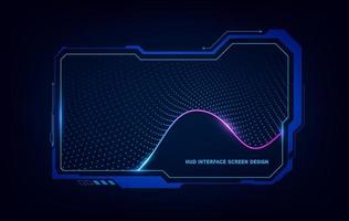 abstract hud ui gui future futuristic screen system virtual design. vector illustration eps10