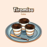 descarga gratuita de pastel de tiramisú vector