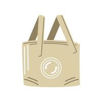 ecological grocery bag vector