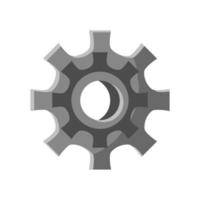 gear cogwheel flat icon vector