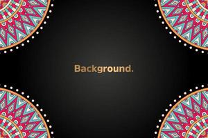 luxury background in ethnic style vector