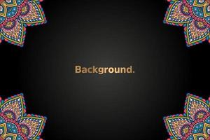 luxury background in ethnic style vector