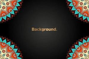 luxury background in ethnic style vector