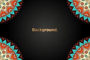 luxury background in ethnic style vector