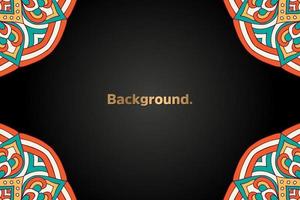 luxury background in ethnic style vector