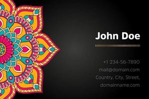 Mandala Business card vector