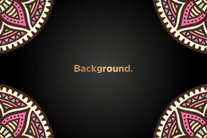 Background with colorful mandala vector