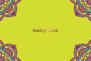 Frame background colorful pattern vector