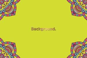 Frame background colorful pattern vector