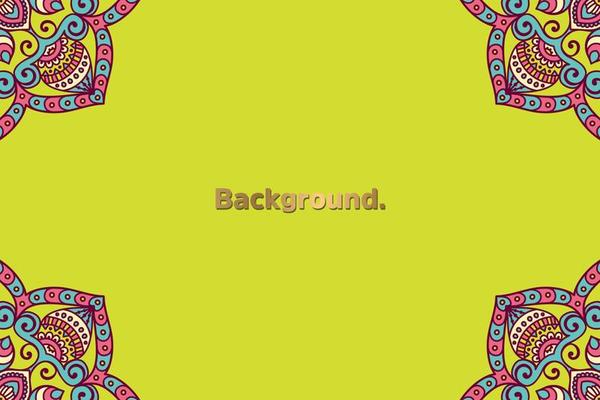Frame background colorful pattern