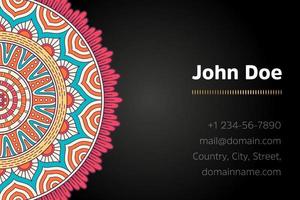 Mandala Business card vector