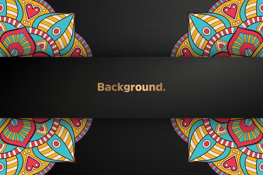 dark background with colorful element vector