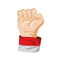 raised hand power vector