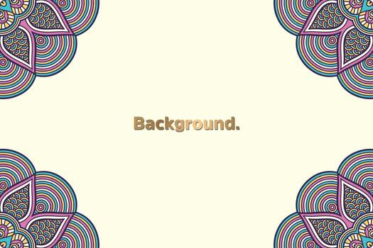 Frame background colorful pattern vector
