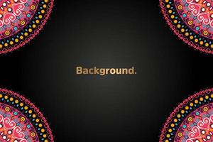 Background with colorful mandala vector