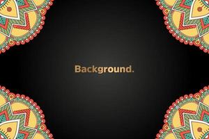 luxury background in ethnic style vector