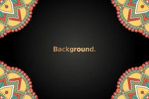 luxury background in ethnic style vector