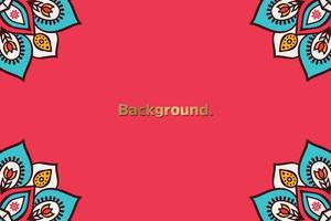 Frame background colorful pattern vector