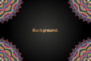 luxury background in ethnic style vector