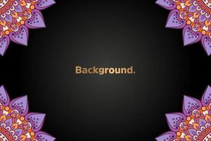 Background with colorful mandala vector