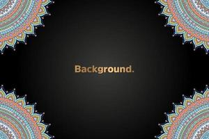 luxury background in ethnic style vector