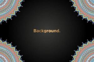 luxury background in ethnic style vector