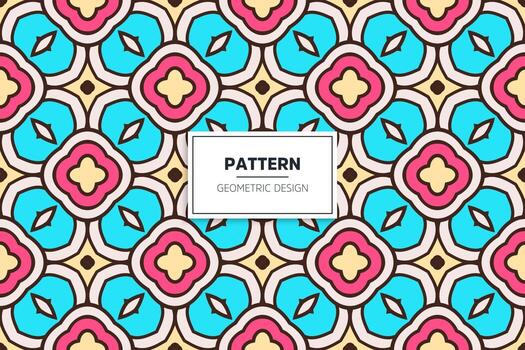 Seamless pattern background colorful elements vector
