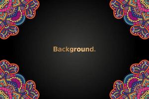 luxury background in ethnic style vector