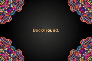 luxury background in ethnic style vector