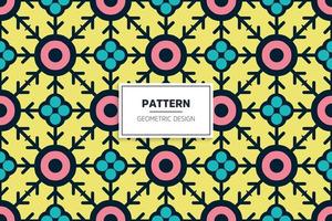 Ethnic colorful seamless pattern design vector
