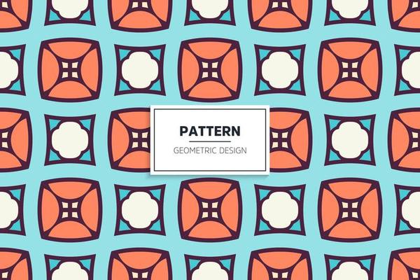 Seamless pattern with colorful elements