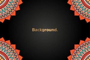 Background with colorful mandala vector