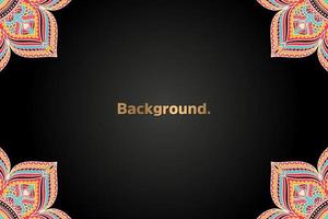 luxury background in ethnic style vector