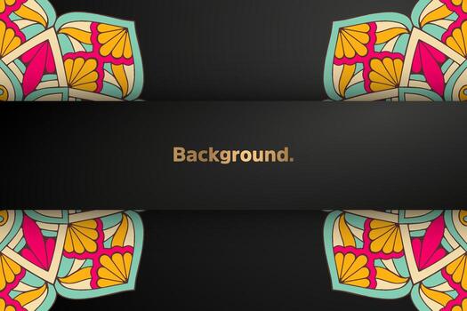 dark background with colorful element vector