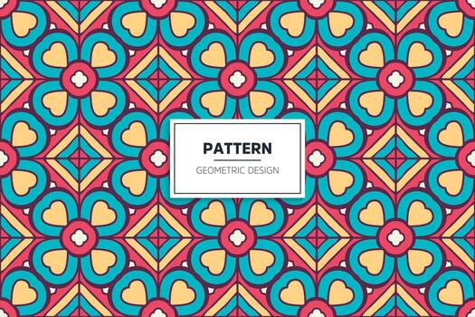 Seamless pattern with colorful elements vector