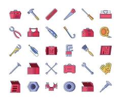 tools construction set vector