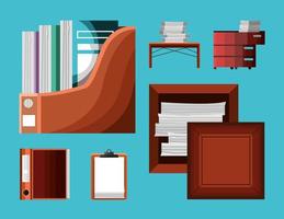 paperwork archive and organizer vector