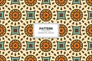 ethnic seamless pattrn with mandala vector