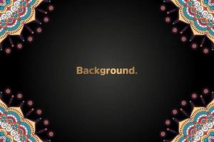 luxury background in ethnic style vector