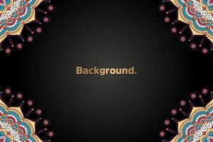 luxury background in ethnic style vector