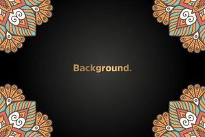 luxury background in ethnic style vector