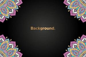 luxury background in ethnic style vector