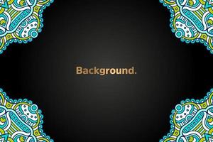 Background with colorful mandala vector