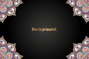 luxury background in ethnic style vector