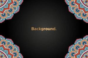 luxury background in ethnic style vector