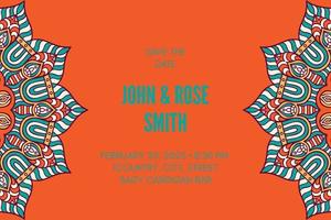 Mandala ethnic business card vector