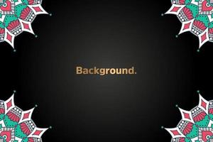 Background with colorful mandala vector