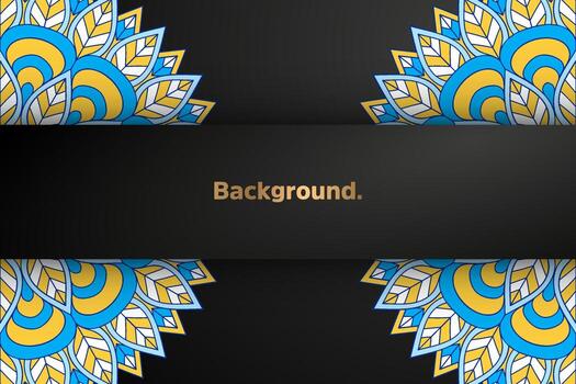 dark background with colorful element vector